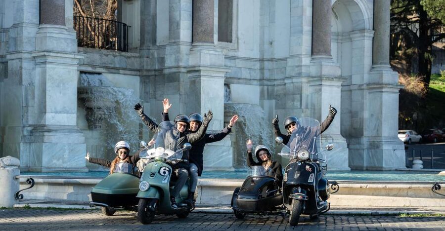 Rome: Day and Night Private Vespa Tour with Hotel Pickup - Rome by Vespa sidecar in just two hours