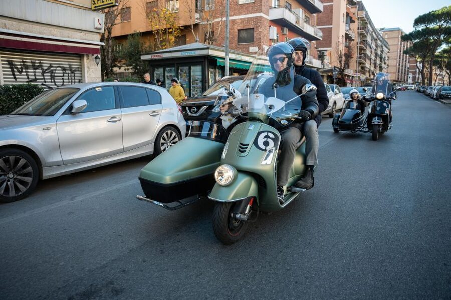 Rome: Day and Night Private Vespa Tour with Hotel Pickup - Pickup, seating, and the sidecar setup