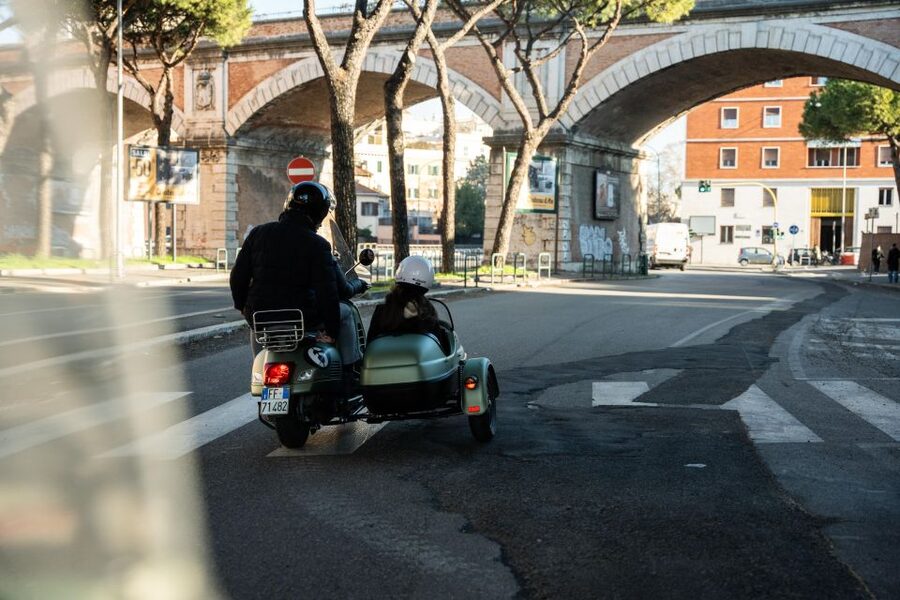 Rome: Evening Vespa Sidecar City Tour - The Baths of Caracalla and Rome’s southern ruins