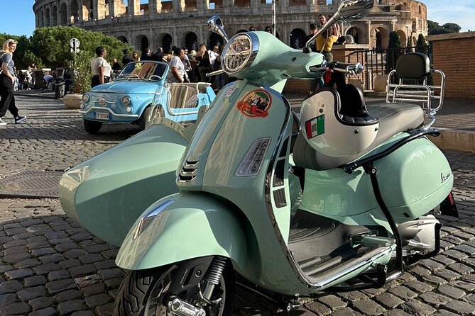 Rome Private Tour in a Vintage Vespa Sidecar Style for 90 Minutes - SantIgnazio and Via Giulia bring in a quieter side of Rome
