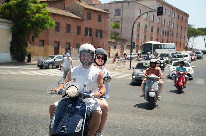 Rome’s Highest Hills Skyline Vespa Tour with Driver and Photo - Pincio Terrace above Piazza del Popolo