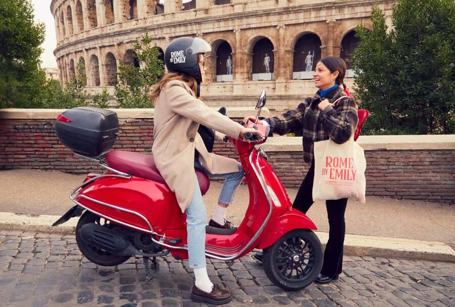 Rome: The Official Emily in Paris Vespa Tour with Pastry - The Spanish Steps and the first romantic stop