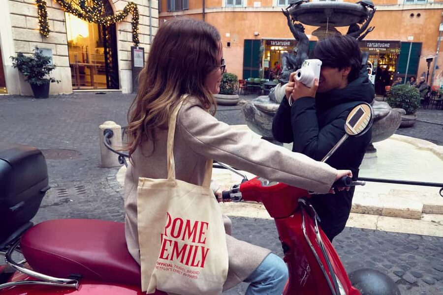 Rome: The Official Emily in Paris Vespa Tour with Pastry - Passing Castel Sant’Angelo and St. Peter’s