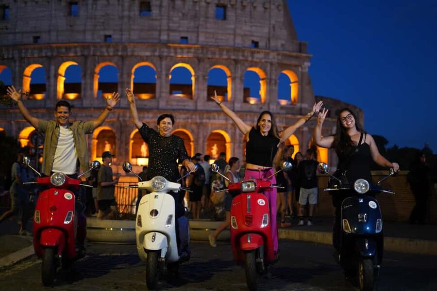 Rome: Vespa Scooter Night Tour with Pro Photographer service - Safety, weather, and the practical trade-offs
