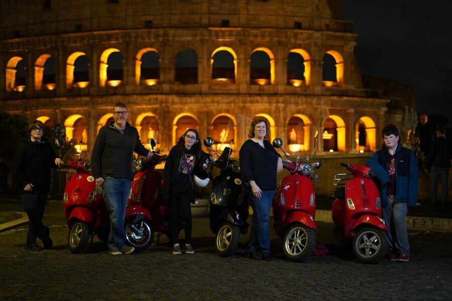 Rome: Vespa Scooter Night Tour with Pro Photographer service - Aventine Hill and the Piazza dei Cavalieri di Malta