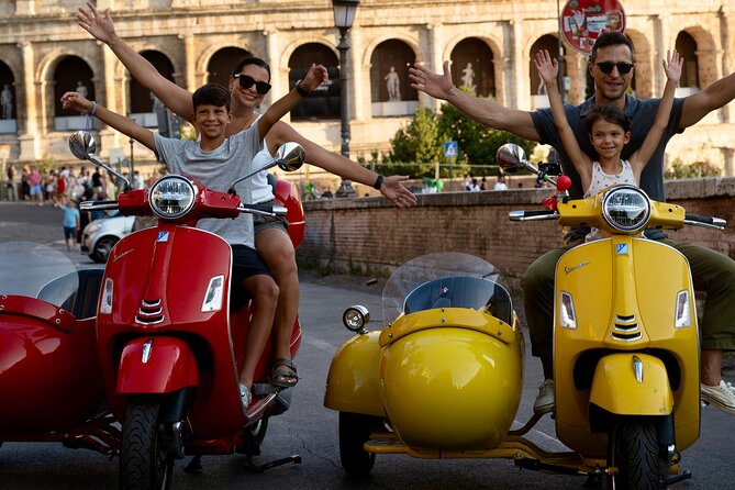 Rome Vespa Sidecar Tour — 90-Minute City Highlights Tour - Rome beyond the three formal stops