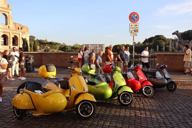 Rome: Vespa Sidecar Tour with Hotel Transfers & Gelato - Key points to know before booking