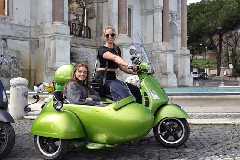 Rome: Vespa Sidecar Tour with Hotel Transfers & Gelato - Why a Vespa sidecar works so well in Rome