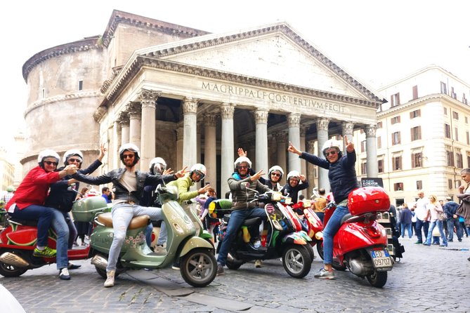 Rome Vespa Small Group Sightseeing Tour, 3 Hour Experience - Trevi Fountain as the grand finale