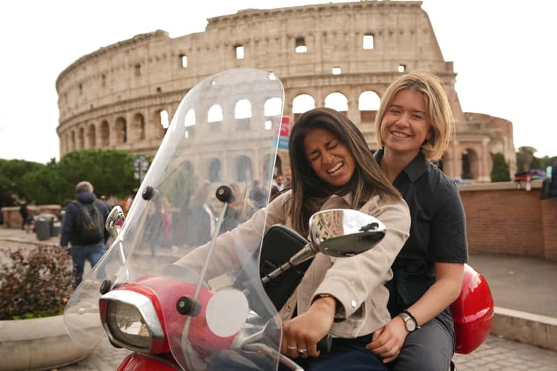Rome: Vespa Tour with Hidden Gems and Driver - Castel Sant’Angelo from across the city