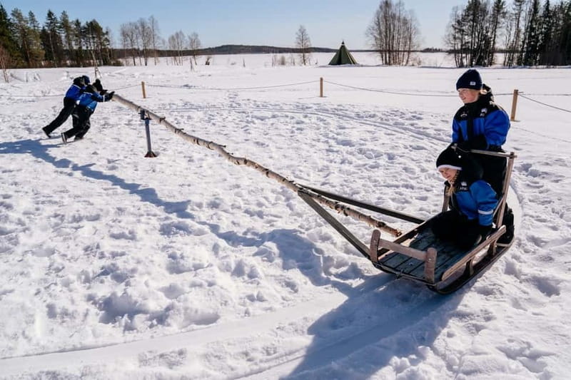 Rovaniemi: Snow Tour with Huskies, Reindeer, & Mini Scooters - Mini snowmobiles for children aged 5 to 10