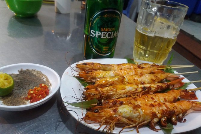 Saigon After Dark and Street Food by Motorbike and Scooter - Nguyen Van Cu Bridge and the Saigon River