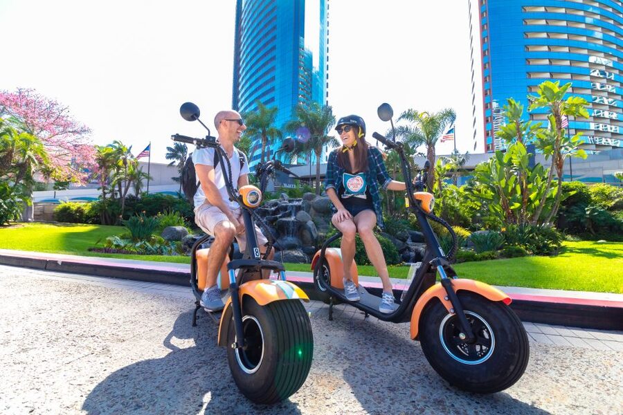 San Diego: Downtown and Gaslamp Loop Scooter Tour - Banker’s Hill and the edge of Balboa Park