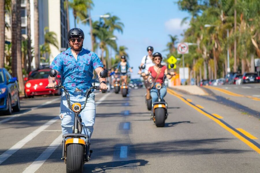 San Diego: Self-Guided Scooter Tour of Downtown & Balboa - Little Italy starts the ride with food and local color