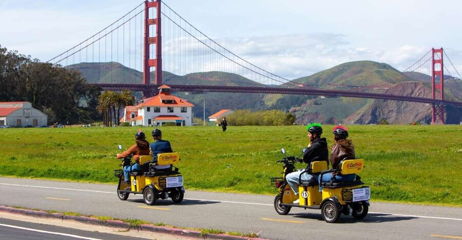 San Francisco: Electric Scooter Rental with GPS Storytelling - Crissy Field and Marina Green open up the bay views