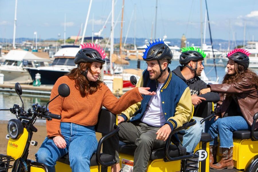 San Francisco: Electric Scooter Rental with GPS Storytelling - Fort Point puts you beneath the Golden Gate Bridge