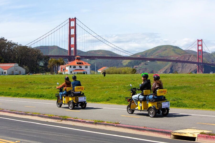 San Francisco: Electric Scooter Rental with GPS Storytelling - Hyde Street Pier and the old waterfront