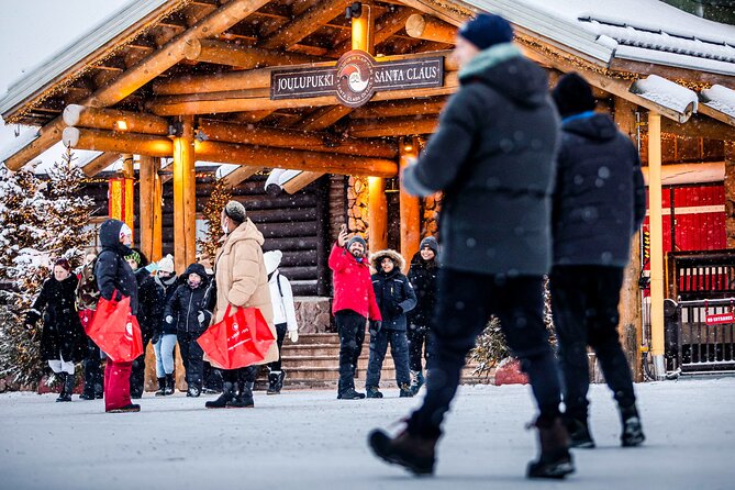 Santa Village Tour+Lapland Cuisine In Glass Igloo+Snow Scooters - Into the forest for lunch by the fireplace