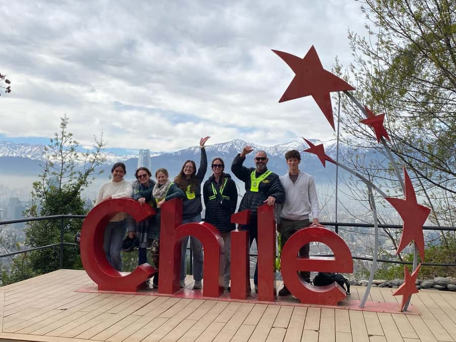 Santiago sunset tour on an electric scooter. City and nature - Why Cerro San Cristóbal works so well at sunset
