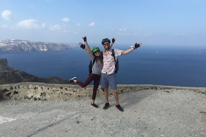 Santorini Tour on Electric Bikes & Scooters - Emporio’s old Castelli and narrow lanes