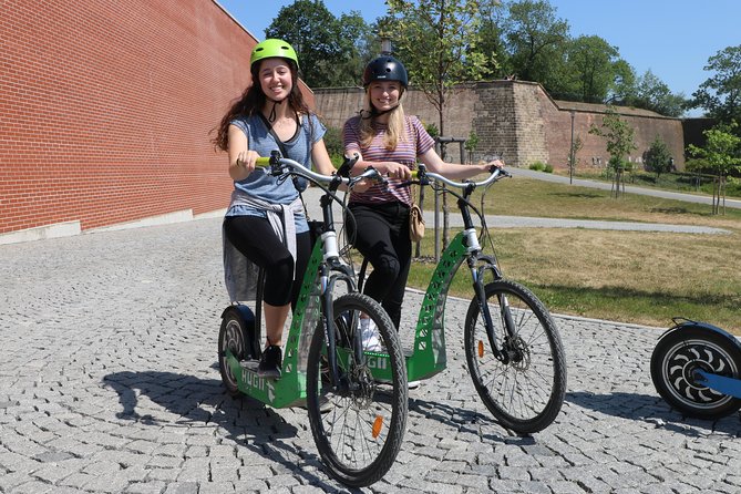 Scenic Panoramic views e-Scooter/ eBike Guided Tour of Prague - Lennon Wall and Kampa Park