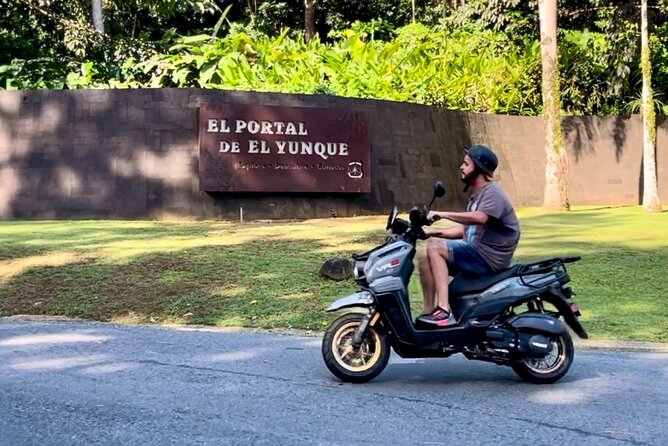 Scooter Rental San Juan Puerto Rico - A longer seaside pause at Contra Viento y Marea