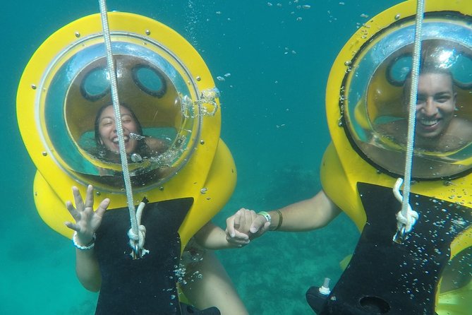 Scuba Doo - Diving Scooters in Punta Cana - The glass-bottom boat ride to the platform