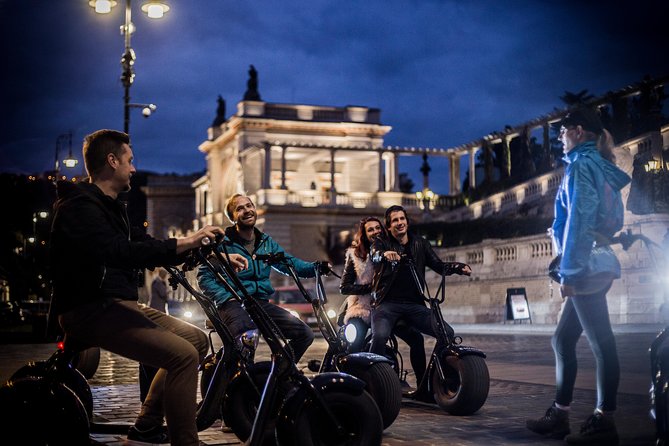 Small-Group Night Tour in Budapest on MonsteRoller e-Scooters - Castle Garden and the first look at the river