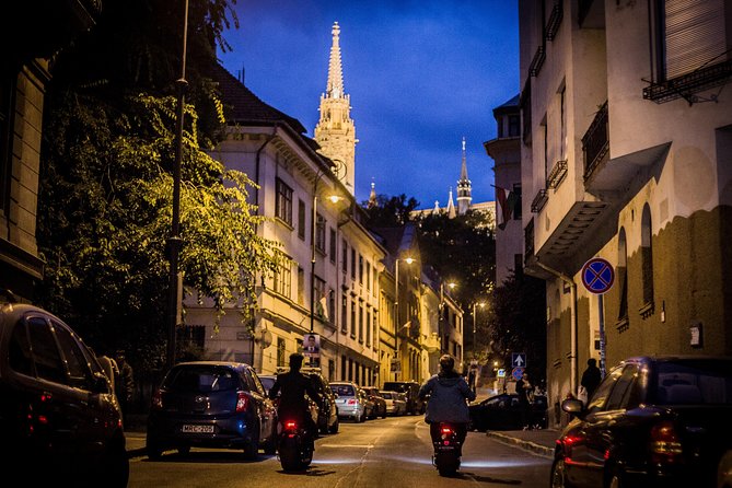 Small-Group Night Tour in Budapest on MonsteRoller e-Scooters - Chain Bridge and the tunnel beneath Castle Hill