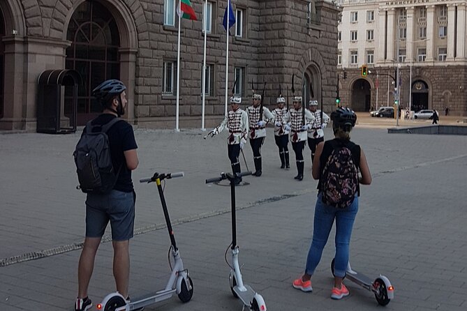 Sofia on an Electric Scooter - Guided Tour - Starting at Crystal Garden with a short safety briefing