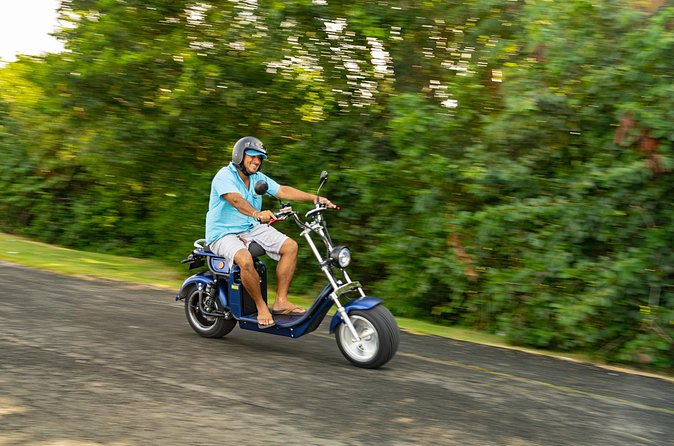 St.Lucia Beaches and Backroads Tour by Electric Big-Wheel Scooter - Rodney Bay Marina closes the loop