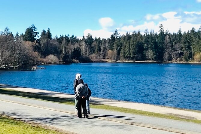 Stanley Park Seawall E-scooter Rental with Self Guided map - Lost Lagoon brings wildlife and city history