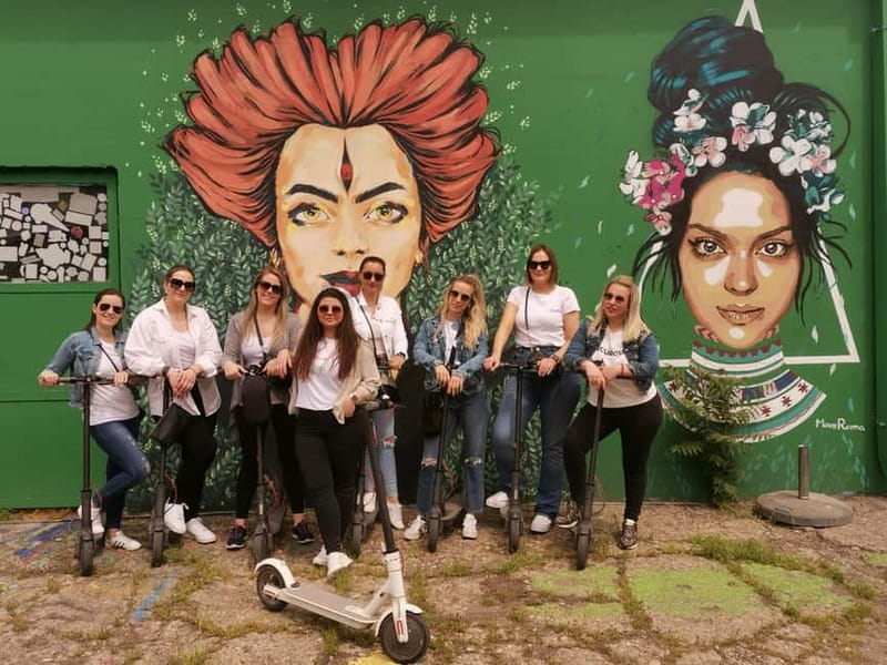Street Art E Scooter tour - Starting on Maršala Birjuzova Street