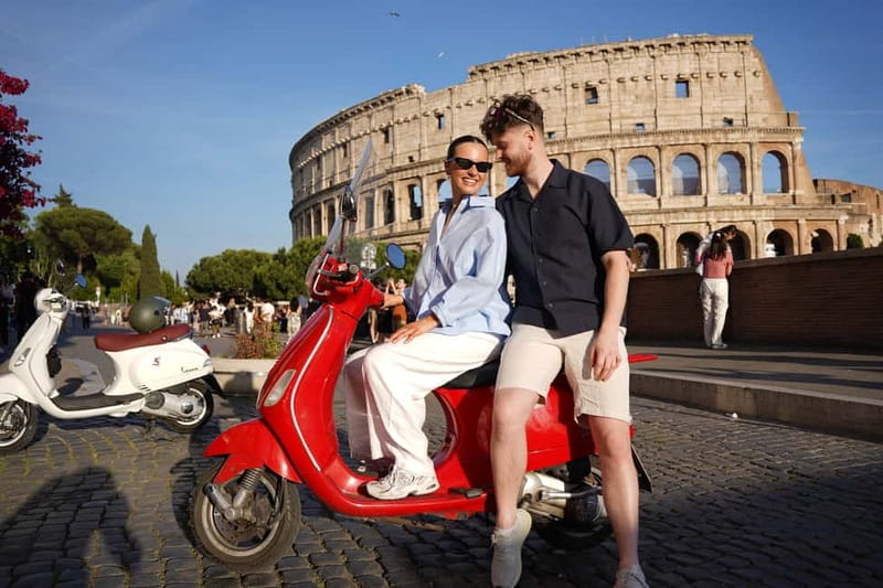 Taste, Explore, Capture-All inclusive Vespa Tour in Rome - The Colosseum: a fast, useful first stop