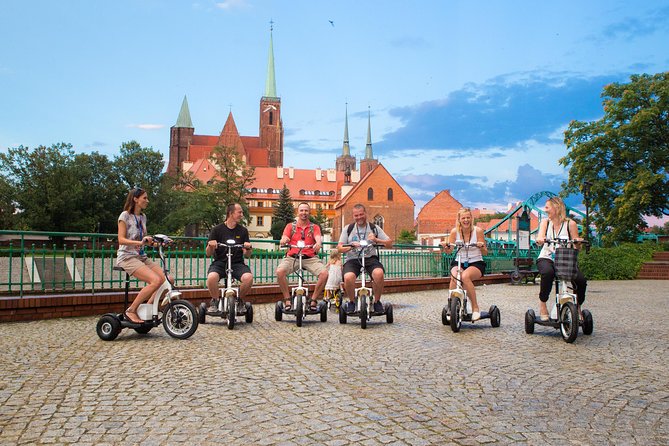 The Classic E-Scooter (3 wheeler) Tour of Wroclaw - everyday tour at 6:00 pm - What makes this Wrocław tour worth considering