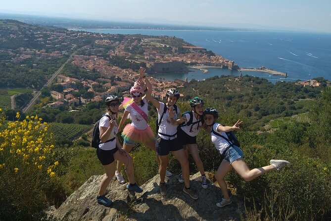 The Collioure Tops on Electric Scooters - Across vineyards and shale terraces