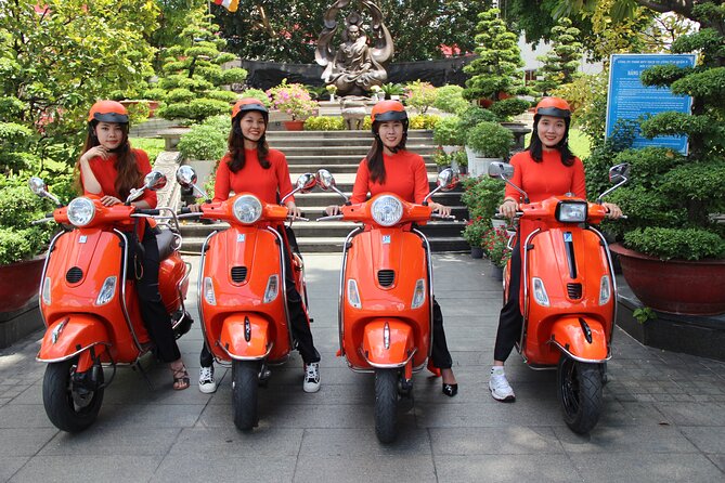 The Insider's Saigon With Female Ao Dai Riders Vespa 4,5 Hours - Backstreets, alleys, and everyday Saigon
