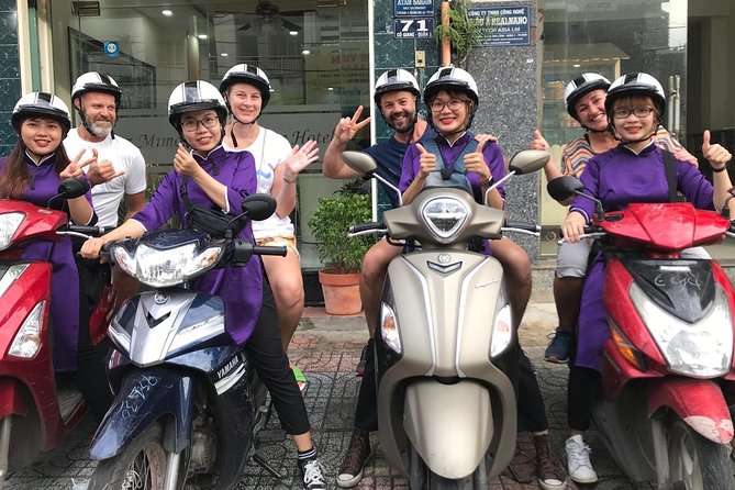 The Unique Ao Dai Street Food Tour By Scooter - Bun Bo Hue in an Old Apartment Complex