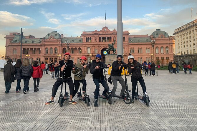 Tour Buenos Aires in one day on Electric Scooters - Obelisco and the city center