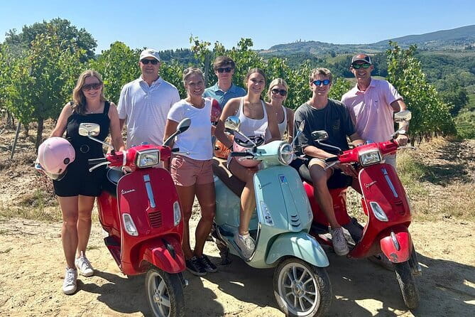 Tuscany Sunset Vespa tour with Dinner at a Chianti Winery - Four hours among vines and olive groves