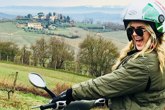 Tuscany Vespa Tour from Florence with Wine Tasting - Learning to ride before the Tuscan roads
