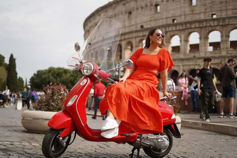 Vespa city tour in Rome with two different routes - Key points at a glance