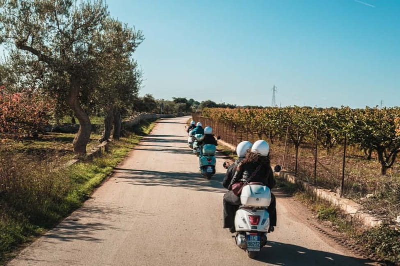 Vespa scenic tour: Trulli and Countryside with tastings in Itria Valley - Locorotondo’s white streets and local food