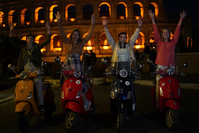 Vespa Scooter Night Tour in Rome with Professional Photographer - Starting at the Colosseum