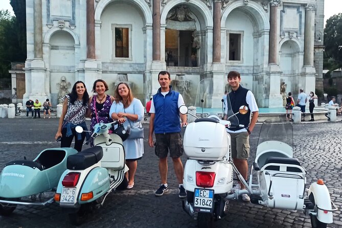 Vespa Sidecar Tour at Day/Night with Pickup - Aventine Hill and the Orange Tree Garden