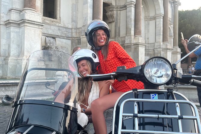 Vespa Sidecar Tour By Night with Pickup - Circus Maximus and the road toward Trastevere