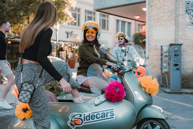 VESPA SiDECAR Tour in San Antonio with Tacos - Historic Market Square and San Fernando Cathedral
