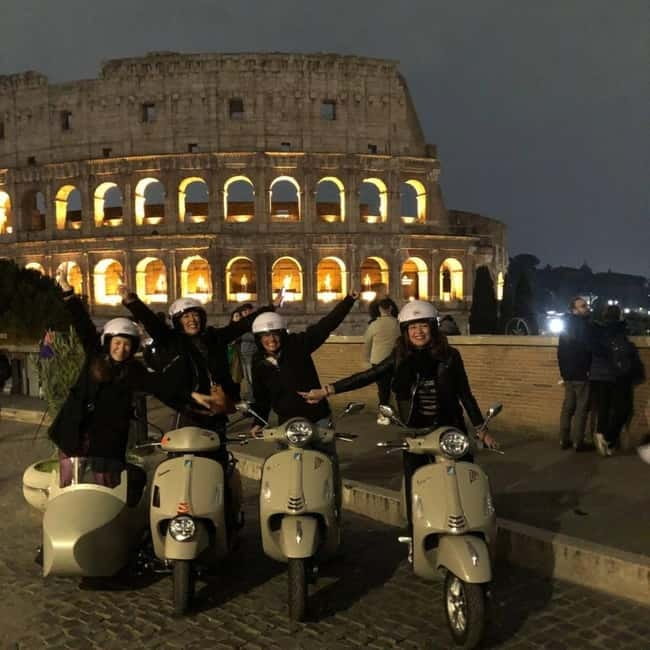 Vespa Sidecar Tour : Rome by Night - Finishing in Trastevere