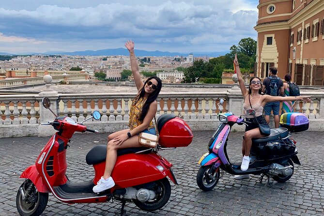 Vespa Tour in Rome Driven by Us with Optional Pick Up - Teatro di Marcello and Rome’s older layers