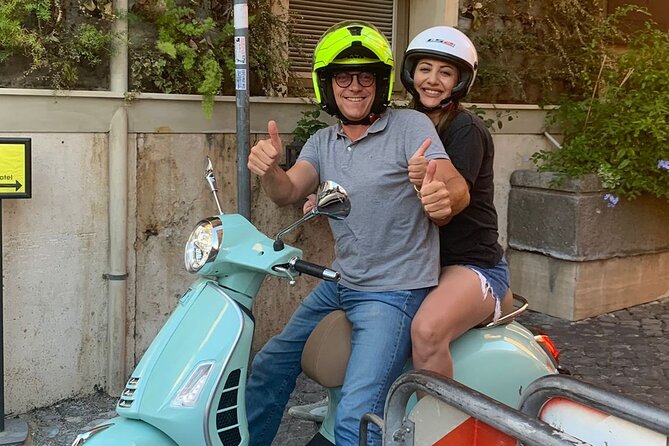Vespa Tour in Rome Driven by Us with Optional Pick Up - The Colosseum without the ticket line